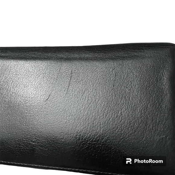 CHANEL Black Leather Camellia Bifold Long Wallet - Authentic - Picture 15 of 16